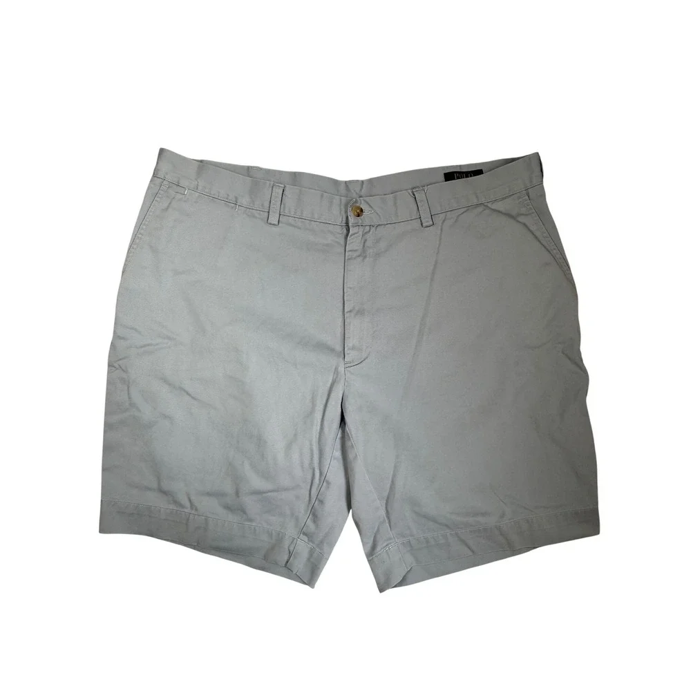 Polo Ralph Lauren Mens Classic Fit 9 Inch Chino Shorts Light Blue Cotton Size 40